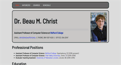 Desktop Screenshot of beauchrist.com