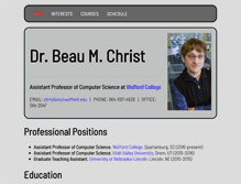 Tablet Screenshot of beauchrist.com